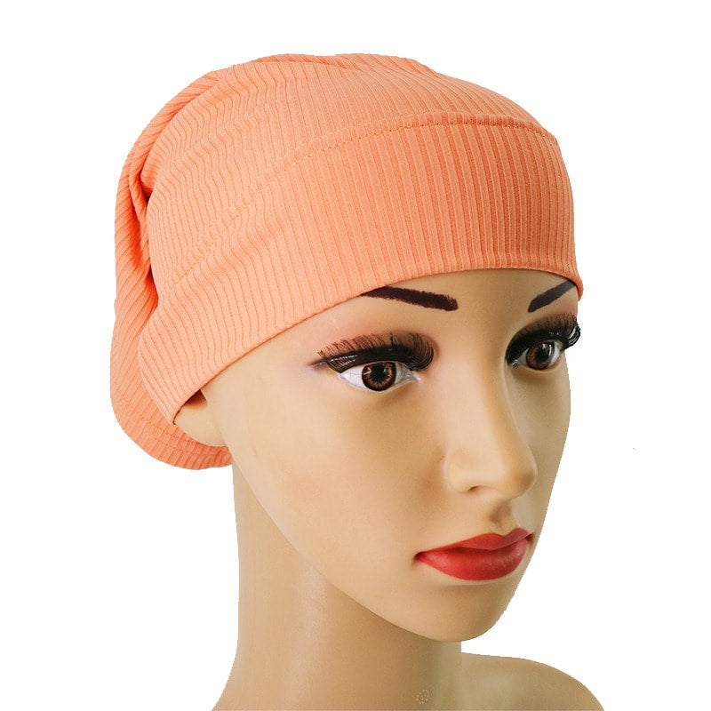 Ribbed Jersey Under Cap - Peachy
