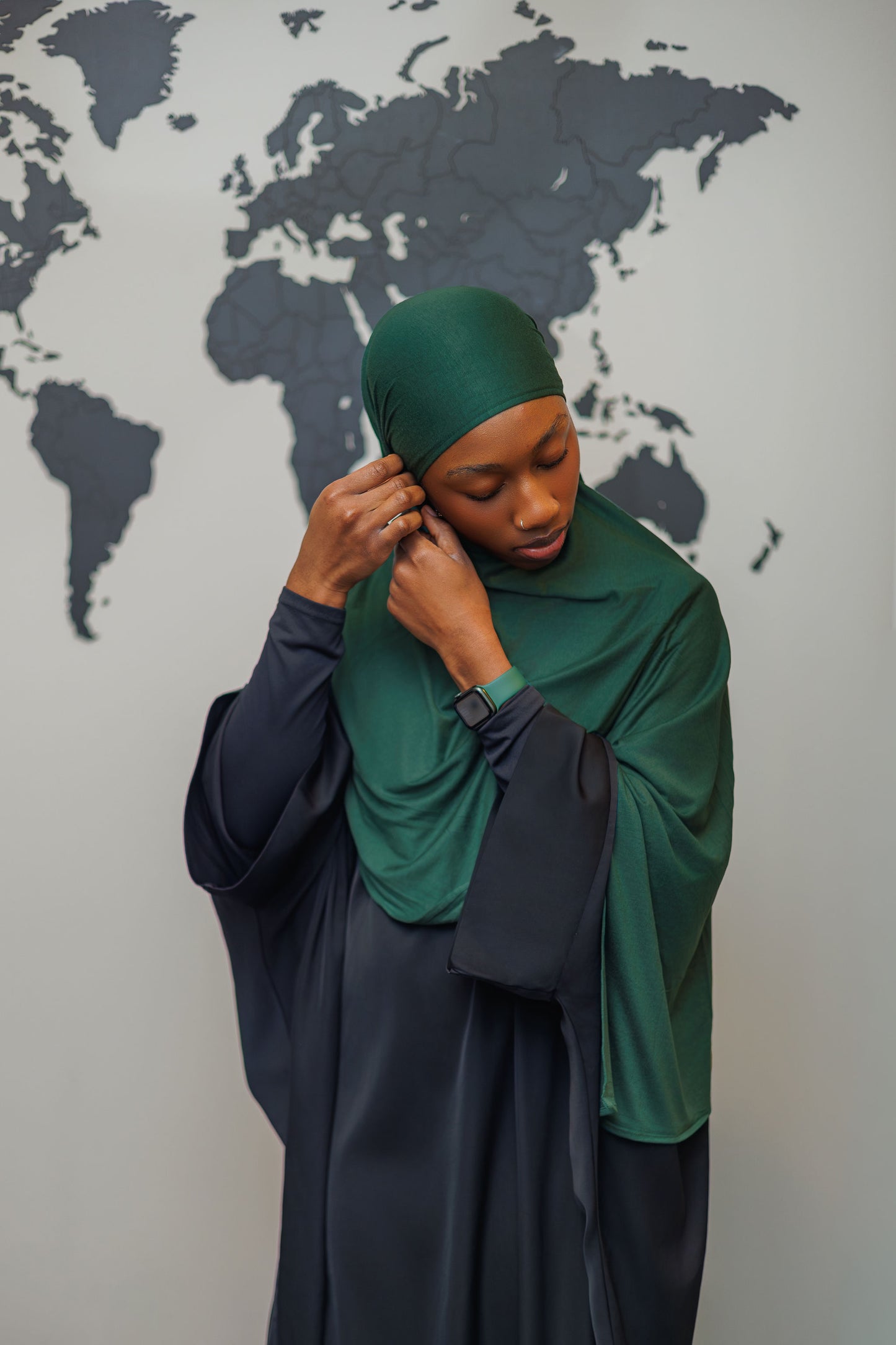 Jersey Hijab - Forest Green
