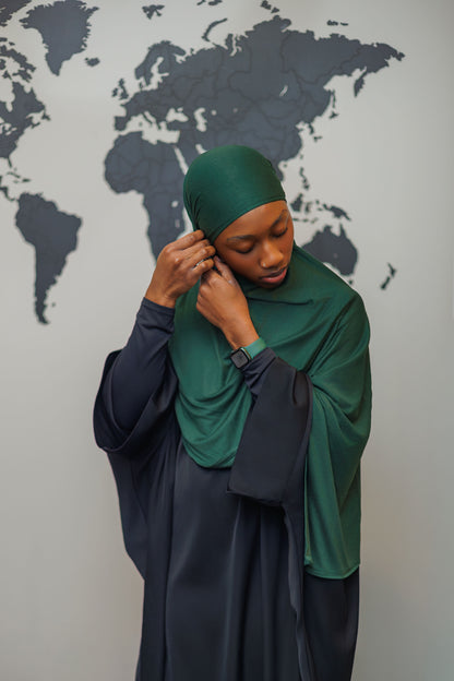Jersey Hijab - Forest Green