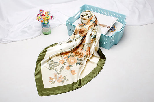 Satin Square Hijab - Marie