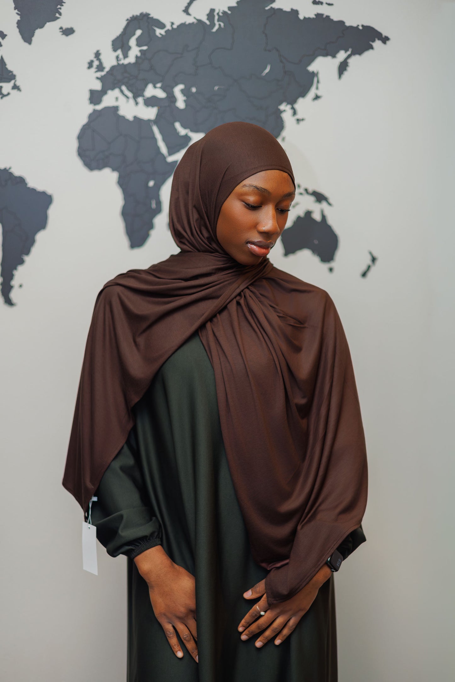 Jersey Hijab - Chocolate