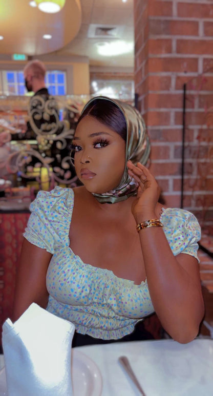 Satin Square Hijab - Sally