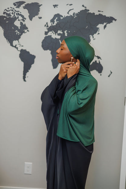Jersey Hijab - Forest Green