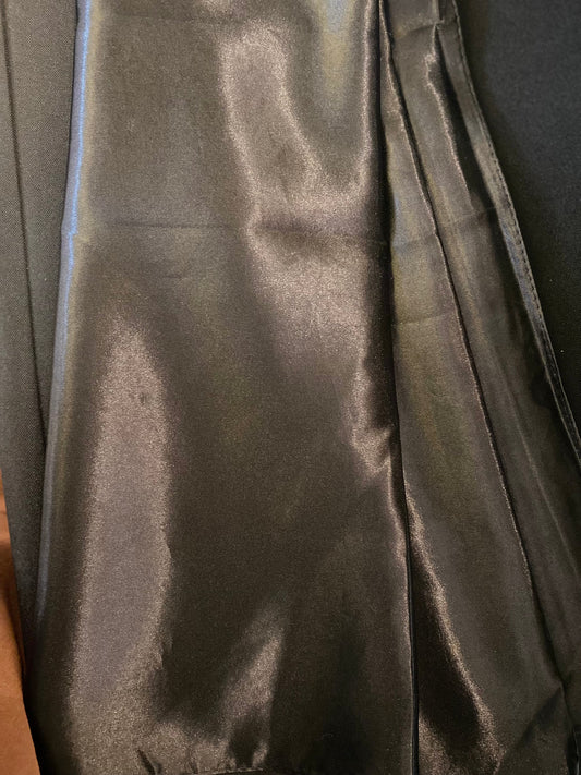 Satin Square Hijab - Black