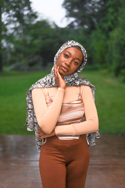 Printed Chiffon Hijab - Koi