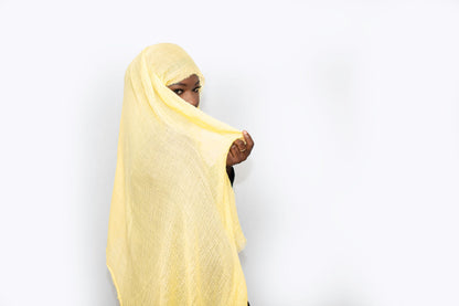 Everyday Crinkle Hijab - Yellow