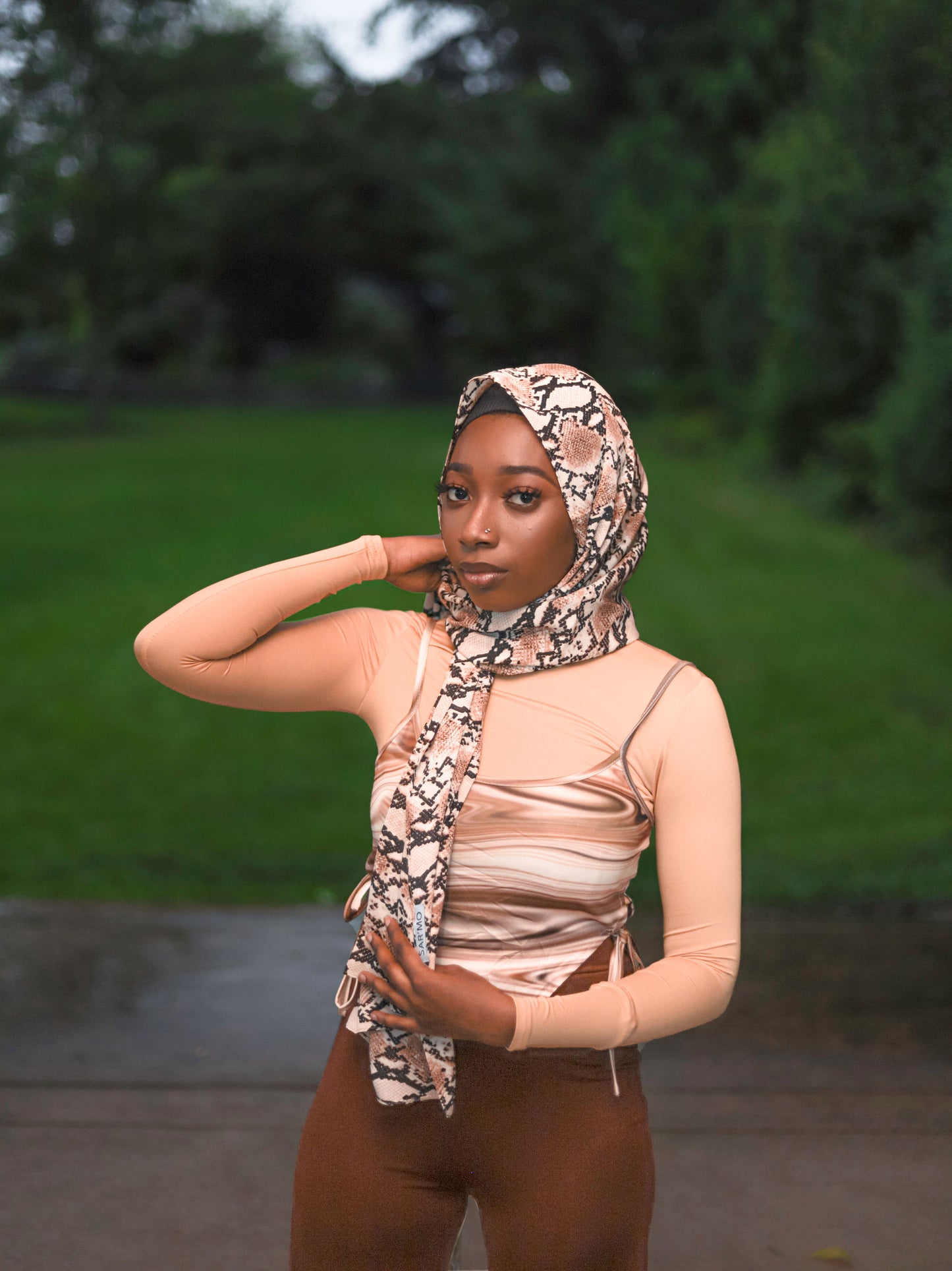 Printed Chiffon Hijab - Ayesha