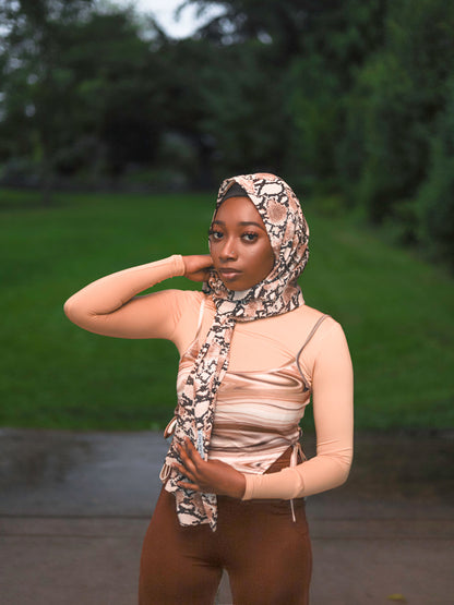 Printed Chiffon Hijab - Ayesha