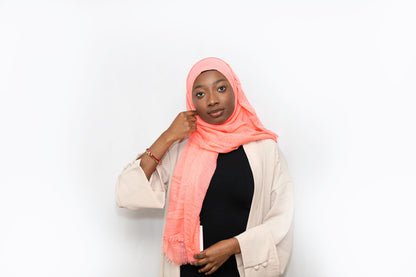 Everyday Crinkle Hijab - Peach