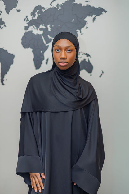 Jersey Hijab - Black