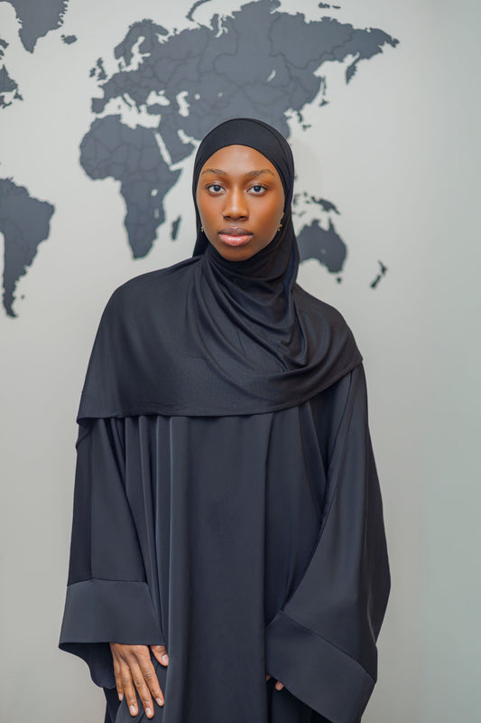Jersey Hijab - Black