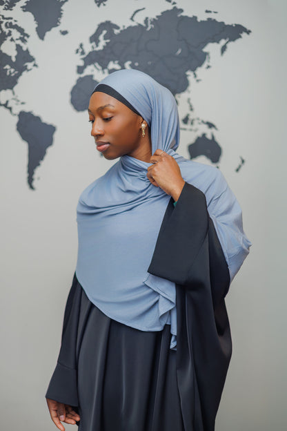 Jersey Hijab - Light blue