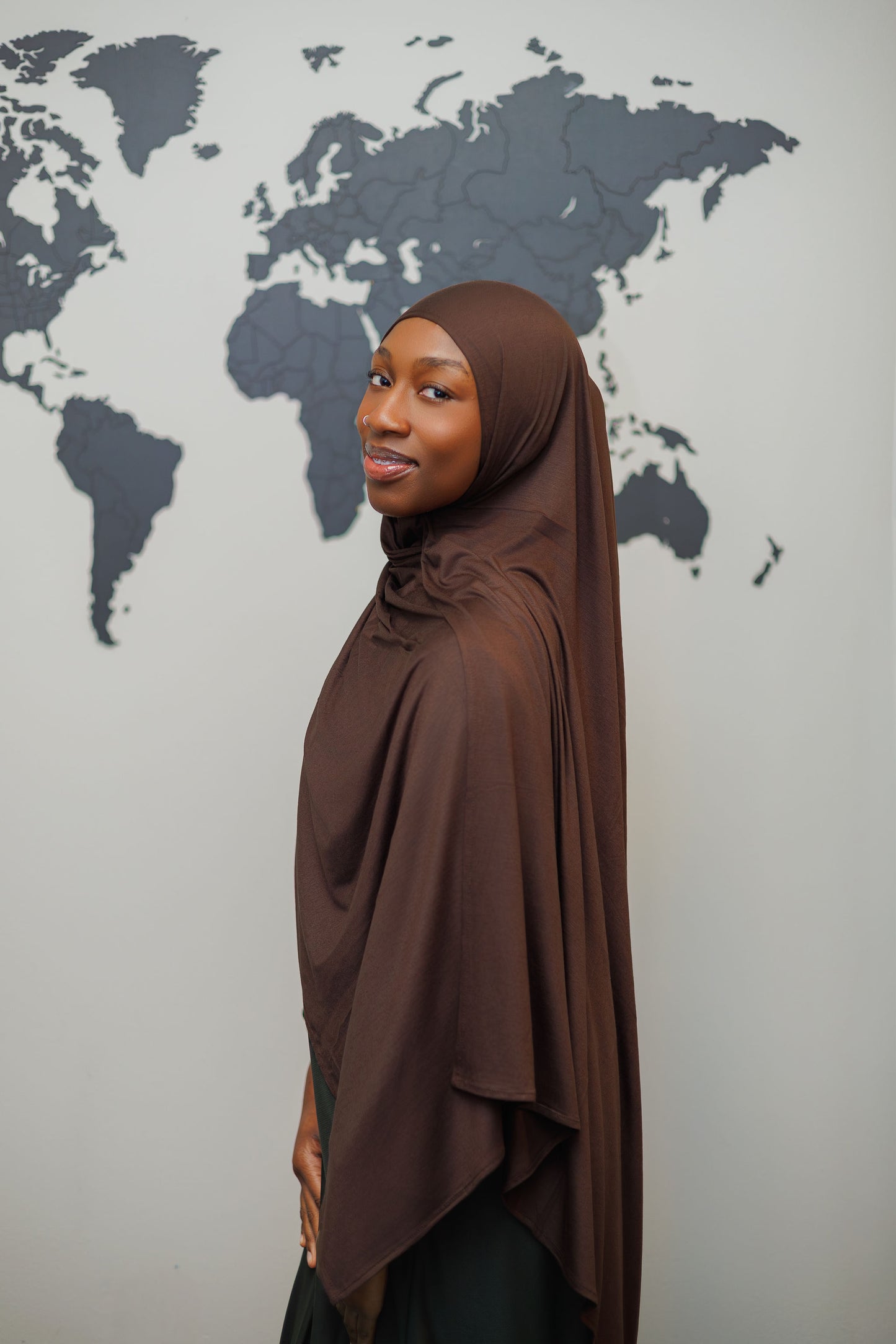 Jersey Hijab - Chocolate