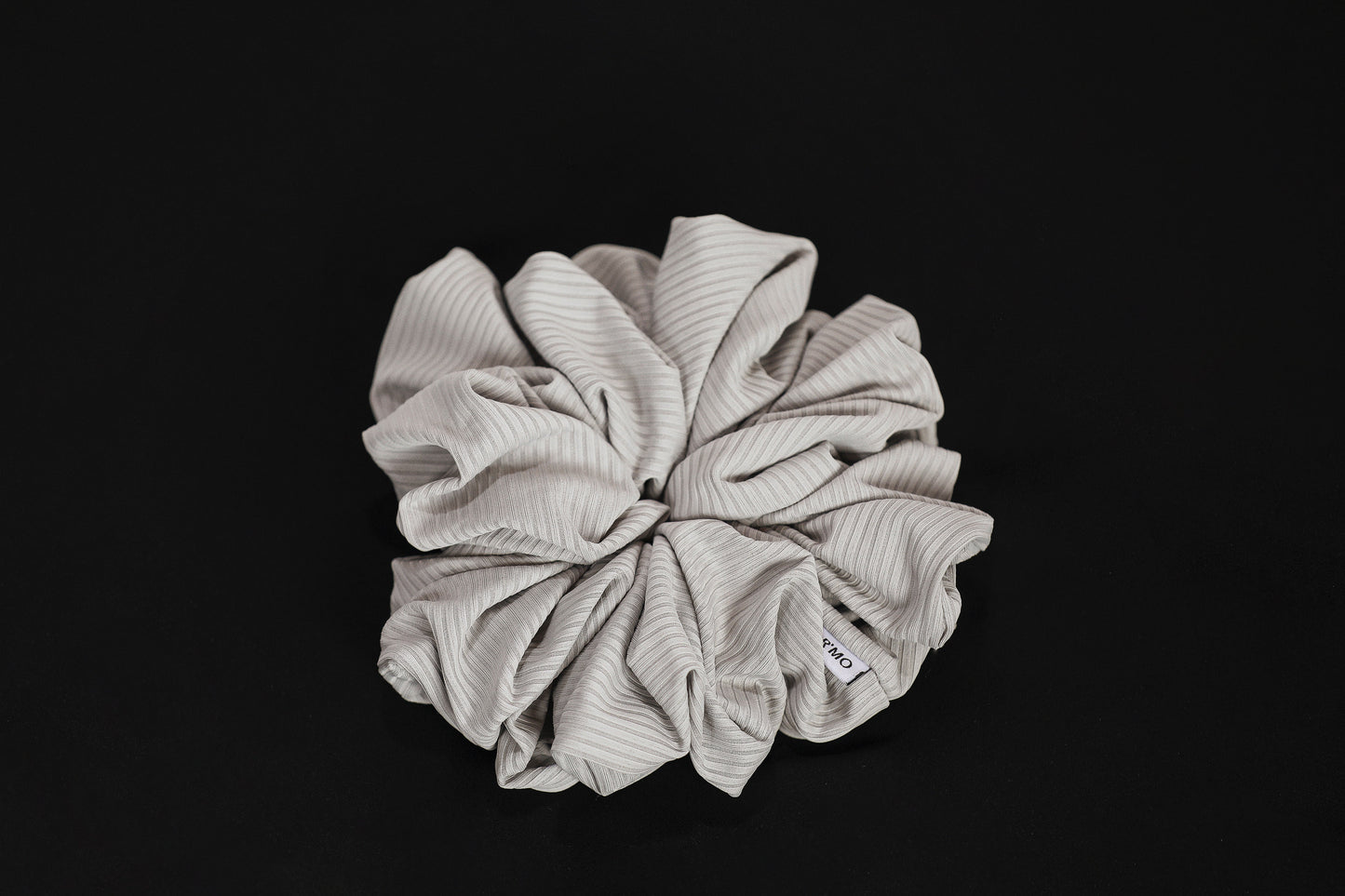 Ribbed Volume Scrunchie - Gray