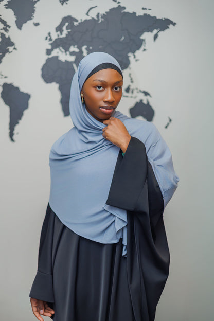 Jersey Hijab - Light blue