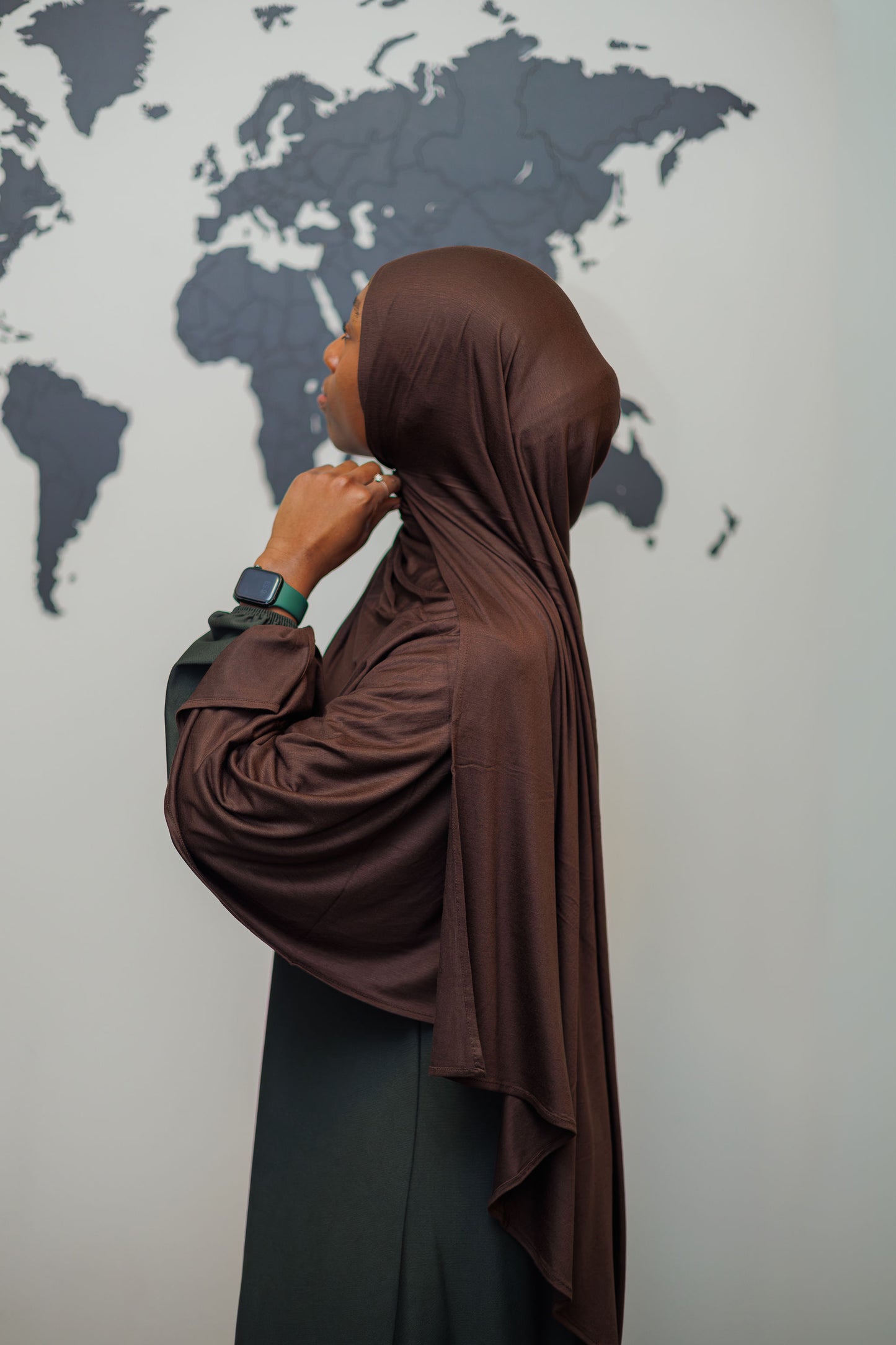 Jersey Hijab - Chocolate