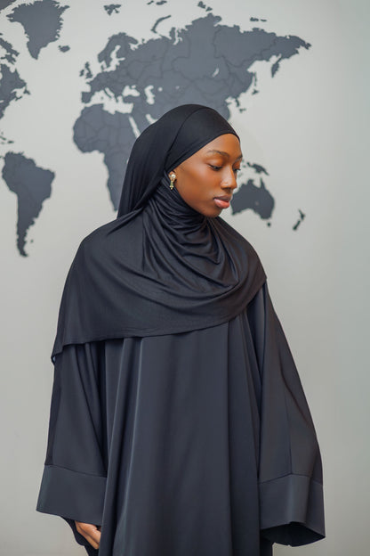 Jersey Hijab - Black
