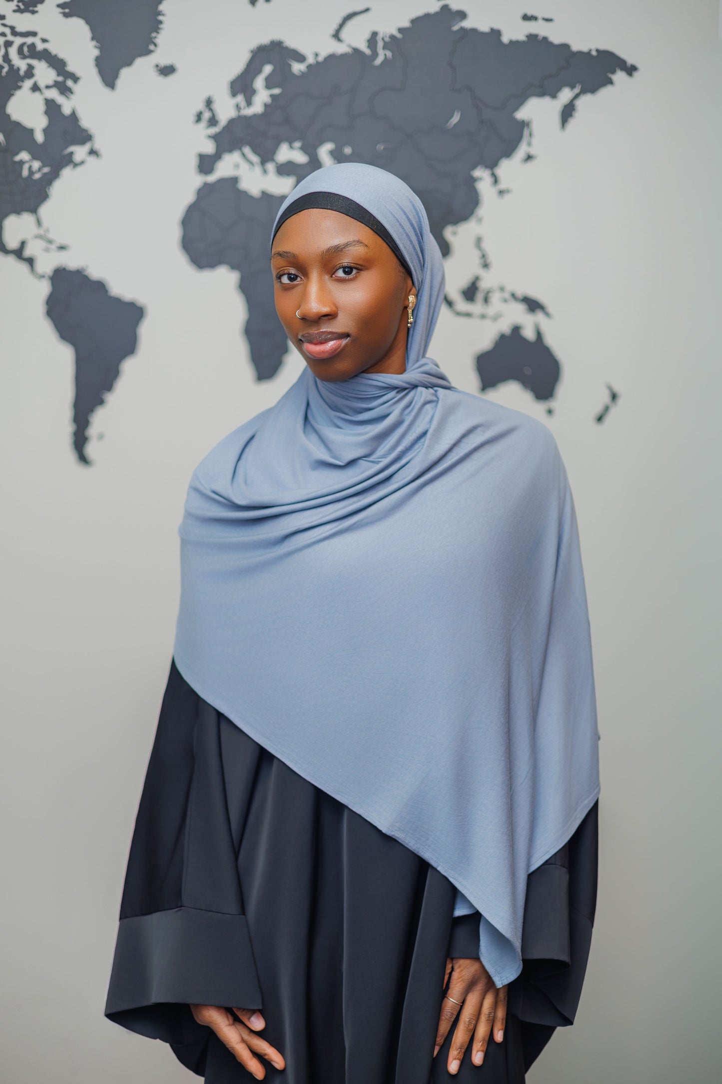 Jersey Hijab - Light blue