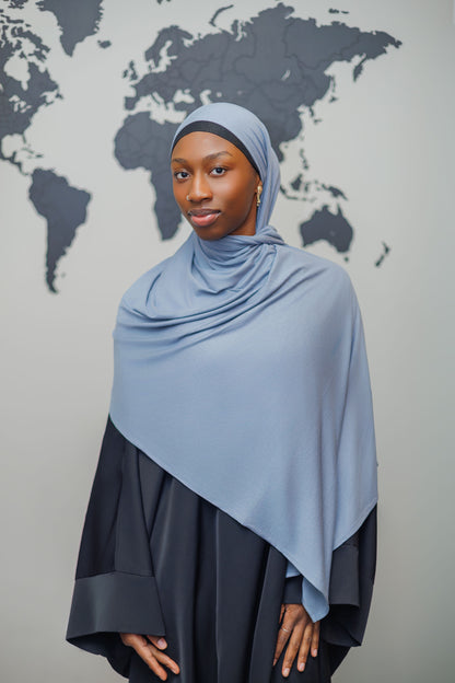 Jersey Hijab - Light blue