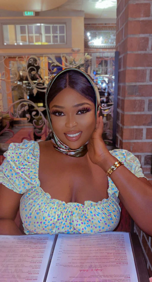 Satin Square Hijab - Sally