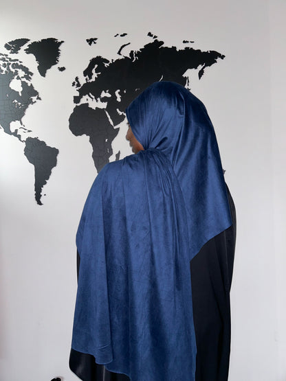 Suede Hijab - Navy
